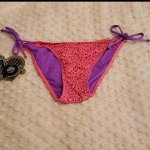 b. Swim String Bikini Bottoms- Small